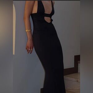 commense cut out cami dress. black size large NWT